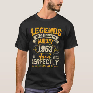 Die Legenden waren im August 1963 58. Geburtstag G T-Shirt