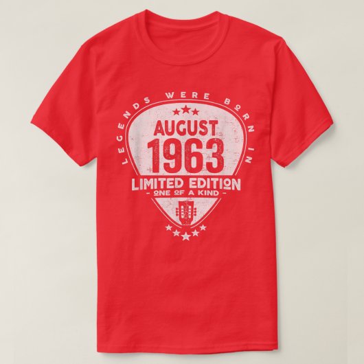 Die Legenden waren im August 1963Gitarre 2079 Gebo T-Shirt (Design vorne)