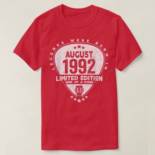 Die Legenden waren im August 1992Gitarre 2086 Gebo T-Shirt (Design vorne)