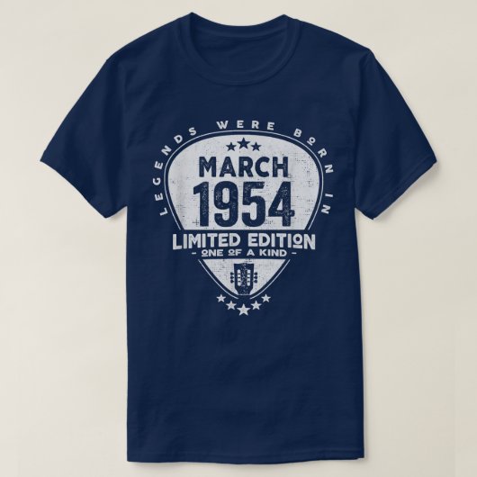 Die Legenden waren im März 1954 Geboren T-Shirt (Design vorne)