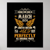 Die Legenden waren im März 1974 Geboren Poster (Vorne)