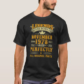Die Legenden waren im November 1978 Geboren 44 Jah T-Shirt (Vorderseite)