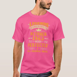 Die Legenden waren im Oktober 1963 Geboren 59 Jahr T-Shirt