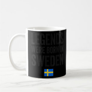 Die Legenden waren in Schweden auf der schwedische Kaffeetasse