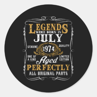 Die Legenden wurden im Juli 1974 für Runder Aufkleber