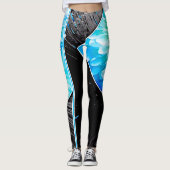 Die Leggings "BlumeBots" Rockinroll der Frauen (Vorderseite)