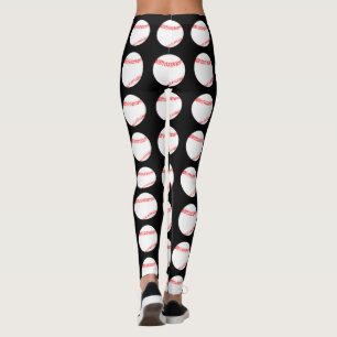 Die Leggings der Baseball-Muster-Frauen