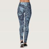 Die Leggings der blauen Pisley-Szene machen Spaß (Rückseite)