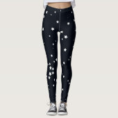 Die Leggings der Marine-blauer Stern-Frauen (Vorderseite)