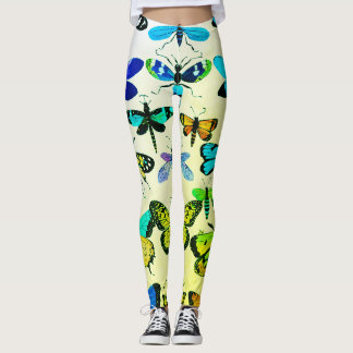 Die Leggings der Naturschmetterlingsflora