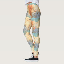 Die Leggings der Pastellsturm-Wolken-Frauen