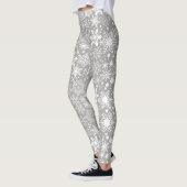 Die Leggings der silbernen Schneeflocke-Frauen (Links)