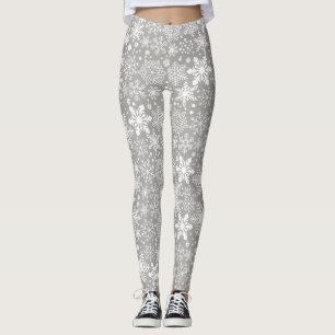 Die Leggings der silbernen Schneeflocke-Frauen