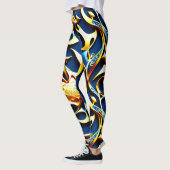 Die Leggings des Golden Blue Arabesque (Links)