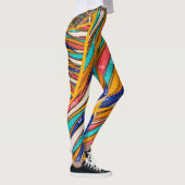 Die Leggings des pulsierenden Regenbogenmusters (Rechts)