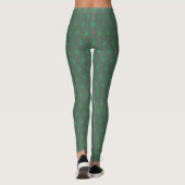 Die Leggings von Green Awareness Ribbon Art (Rückseite)