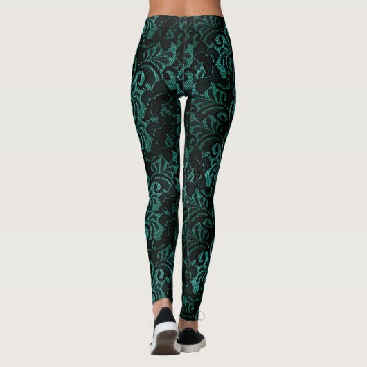 Die Leggings von Green Black Lace (Rückseite)
