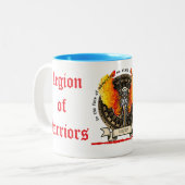 Die Legion der Krieger Zweifarbige Tasse (Vorderseite Links)