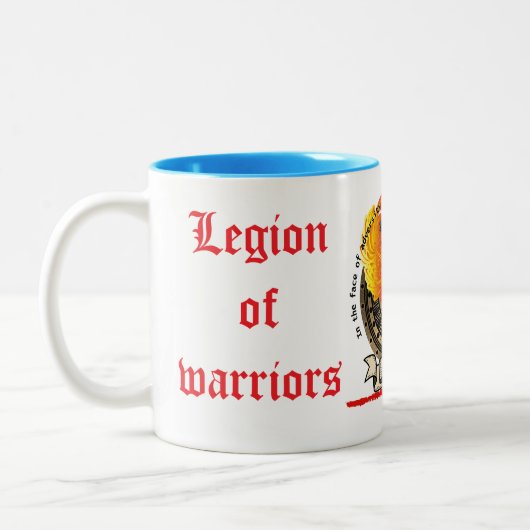 Die Legion der Krieger Zweifarbige Tasse (Links)