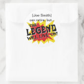 Die Legislaturperiode des Party für die Altersvors Runder Aufkleber (Tasche)