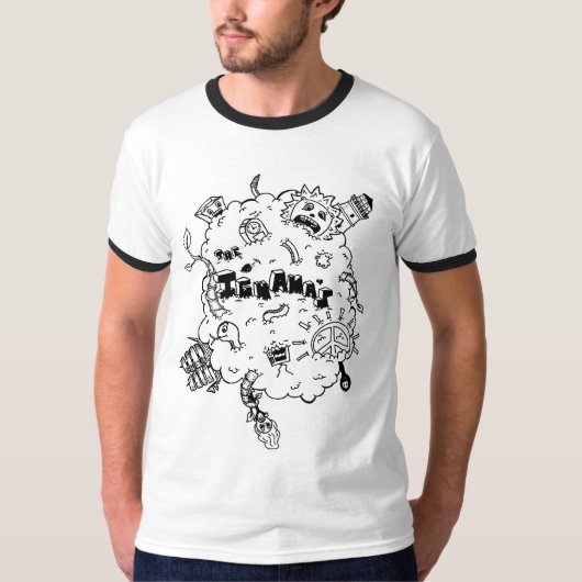 Die Leguane? Wolken-Hemd T-Shirt (Vorderseite)