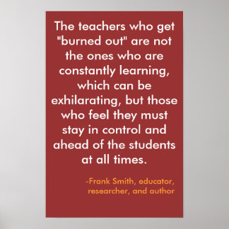 Die Lehrer, die "verbrannt" ... Poster