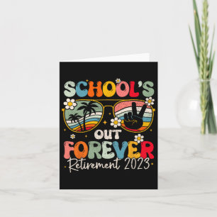 Die Lehrerin Ret. von Groovy School's Out Forever Karte