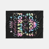 Die Lehrerin von Dye School's Out Forever Retireme Fleecedecke (Vorderseite (Horizontal))