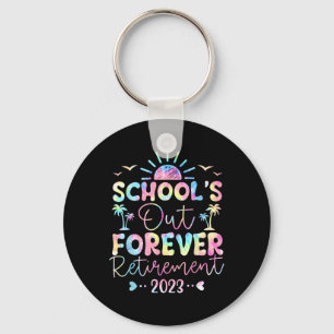 Die Lehrerin von Dye School's Out Forever Retireme Schlüsselanhänger
