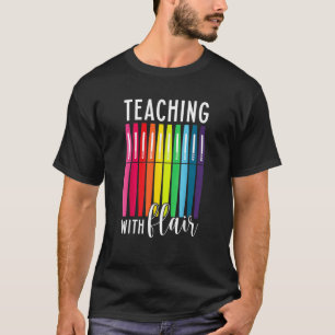 Die Lehrerinnen mit dem Flair Pen Teacher Zeichne T-Shirt