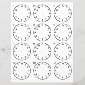 Die Lehrhilfe sagt die Arbeitsblätter (Rückseite)