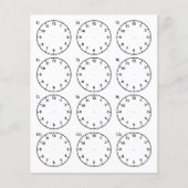 Die Lehrhilfe sagt die Zeit Flyer (Vorne)