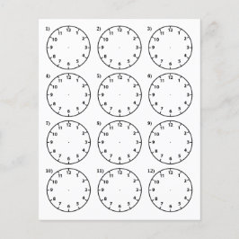 Die Lehrhilfe sagt die Zeit Flyer