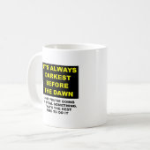 Die Leichen vor Morgengrauen verstecken Funny Mug Kaffeetasse (Vorderseite Links)