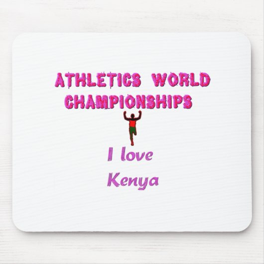 Die Leichtathletik-Champions der Kenia World. Mousepad (Vorne)