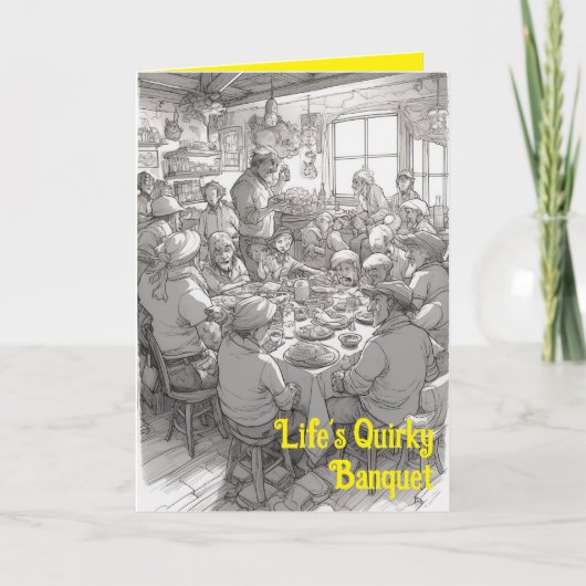 Die leichtsinnige Förderung des Banketts im Leben Karte (Vorderseite)
