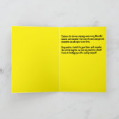 Die leichtsinnige Förderung des Banketts im Leben Karte (Innenseite)