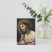 Die Leidenschaft Christi Beerdigung Foto Gebetskar Platzkarte (Stehend Vorderseite)