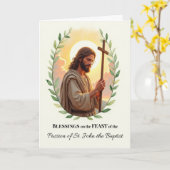 Die Leidenschaft des heiligen Johannes des Taufers Karte (Gelbe Blume)