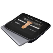 Die Leidenschaft für Klavier Laptopschutzhülle (Vorne Knopf)
