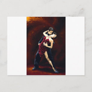 Die Leidenschaft von Tango Postkarte