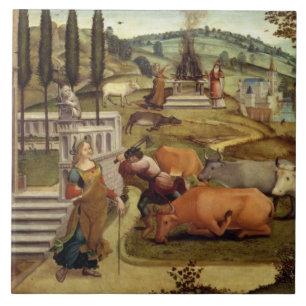 Die Leidenschaften von Pasiphae, Ehefrau von Köni Fliese