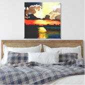 DIE Leinwand AUF DER INSEL SUNSET (Insitu (Schlafzimmer))