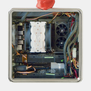 Die Leinwand der Computerausrüstung Ornament Aus Metall