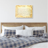 Die Leinwand der Scroll-Bibel (Insitu (Schlafzimmer))