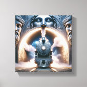 Die Leinwand "Der Zug" (Vorderseite)