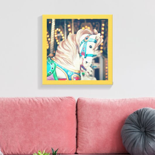 Die Leinwand des gestrichenen Pferdes (Insitu (Wohnzimmer))