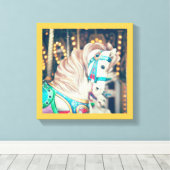 Die Leinwand des gestrichenen Pferdes (Insitu (Holzboden))