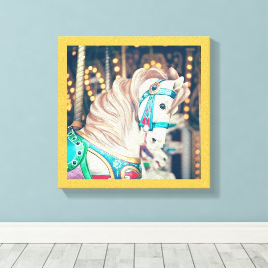 Die Leinwand des gestrichenen Pferdes (Insitu (Holzboden))