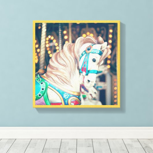 Die Leinwand des gestrichenen Pferdes (Insitu (Holzboden))